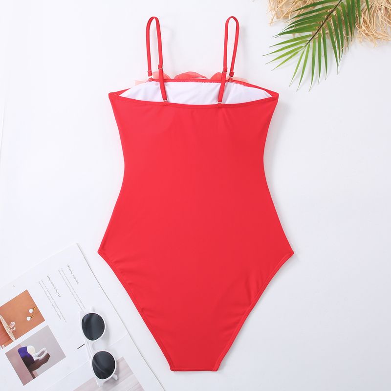 Women's Clothing Backless Sexy New One Piece Swimsuit Mesh Beach Skirt Swimsuit Suit_voghion.com