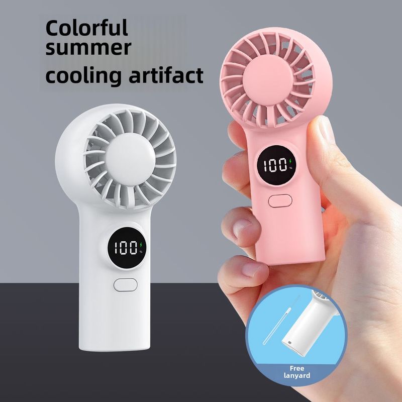 New 100-speed High-speed Handheld Fan Turbo Violent Wireless Usb Charging Portable Small Fan_voghion.com