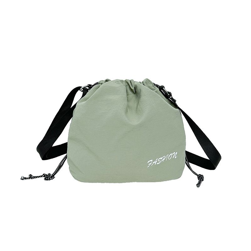 Zaino con coulisse e secchiello di grande capacità per donna, borsa a tracolla casual estiva 2025_voghion.com
