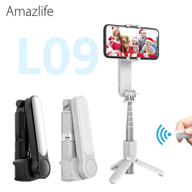 Musiikkifestivaali Amazlife Uusi L09 Kädessä pidettävä Älykäs Kuvaus Gimbal Puhelimen Videovakain Selfie-tikkujalustalla_voghion.com
