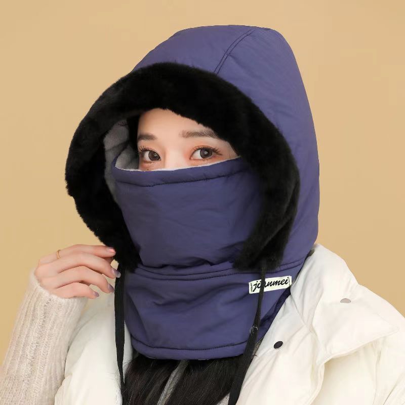 LazyZoom Cold-Proof Lei Feng Hat For Men And Women, Pullover Ear Protection Skiing Outdoor Fleece-Lined Warm Face Mask Neck_voghion.com