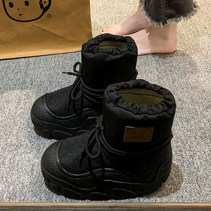 2025 Winter Neue verdickte warme Damen-Schneestiefel bis zur Wade, rutschfest, modisch, lässig_voghion.com