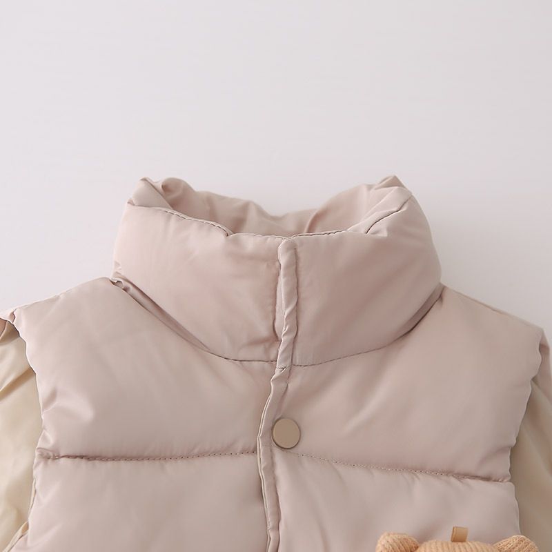 Nuovo ed elegante abbigliamento invernale per neonati, gilet spesso foderato in pile, set da tre pezzi alla moda per ragazzi_voghion.com