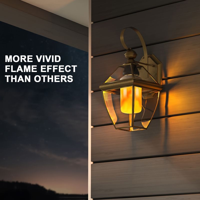 2 lampadine a LED a fiamma con 4 modalità, sensore di gravità, simulazione realistica del fuoco, oro blu viola verde rosso per feste di Natale e Halloween_voghion.com
