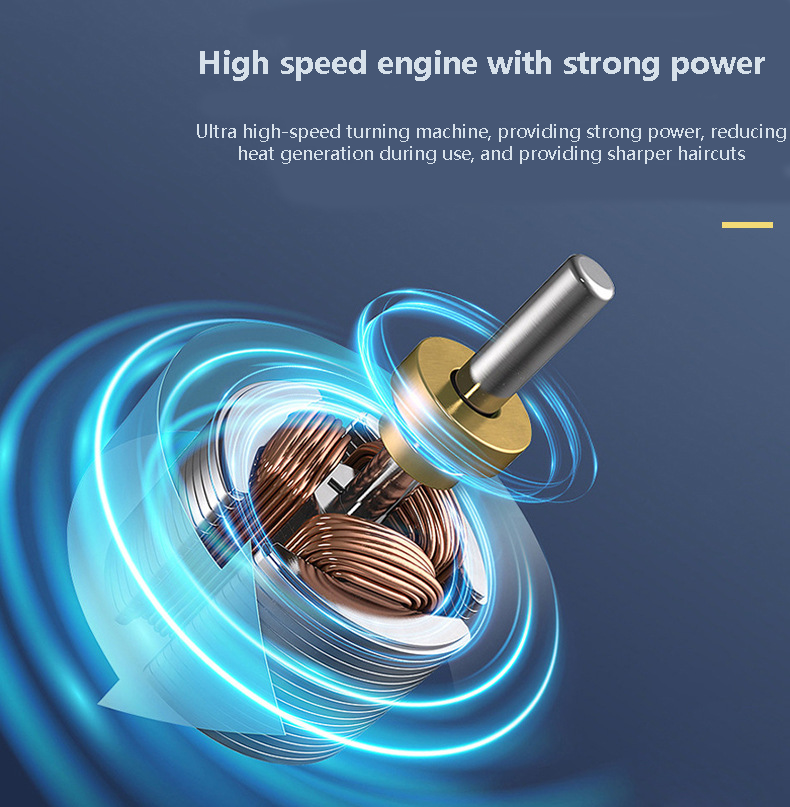 2023 New Type Cordless Trimmer Men's Electric Hair Barber Rechargeable Haircutter_voghion.com