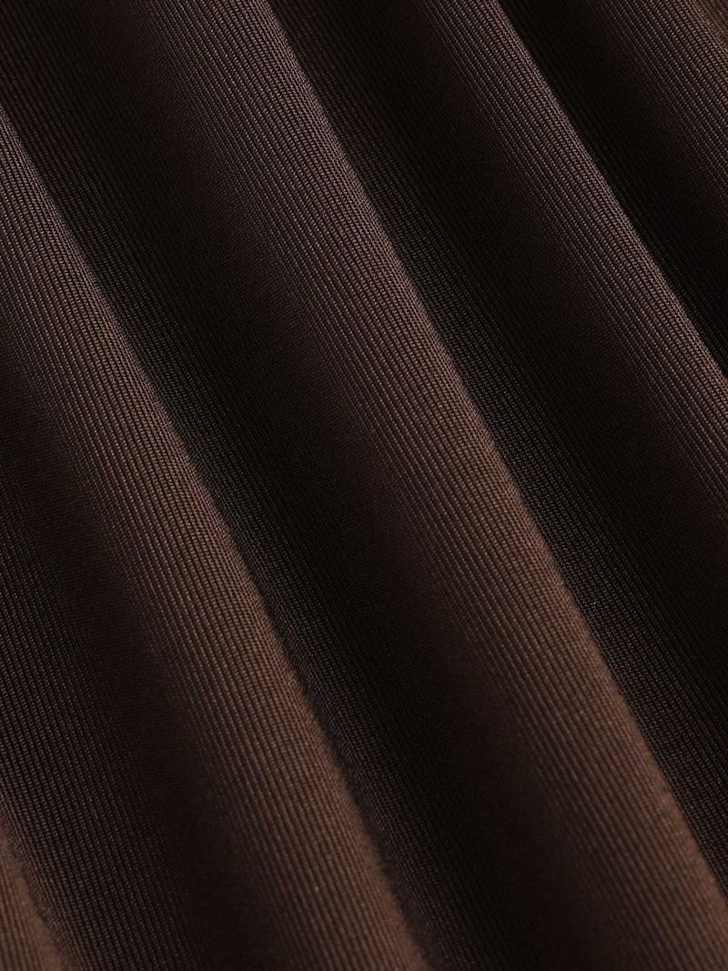 Women's Solid Color Knit Dress Set - Slim Fit Comfortable Spring Summer Outfit Casual Chic Stretchy Fabric_voghion.com