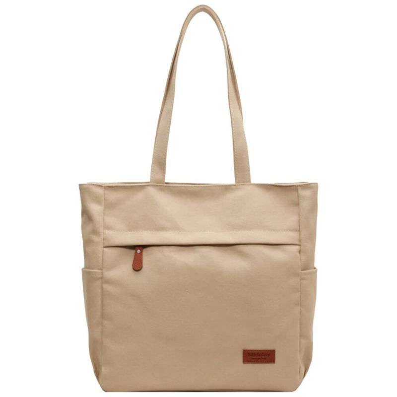 Damen-Umhängetasche mit mehreren Taschen, großem Fassungsvermögen, trendiger Schultergurt, Reißverschluss oben, modische Tragetasche, Arbeits- und Reisetasche_voghion.com