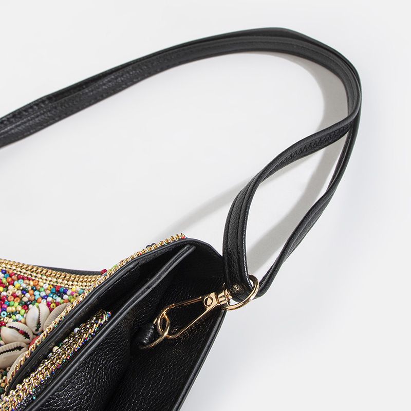 Borsa a tracolla da viaggio in PU con fiore in stile etnico, borsa da donna_voghion.com