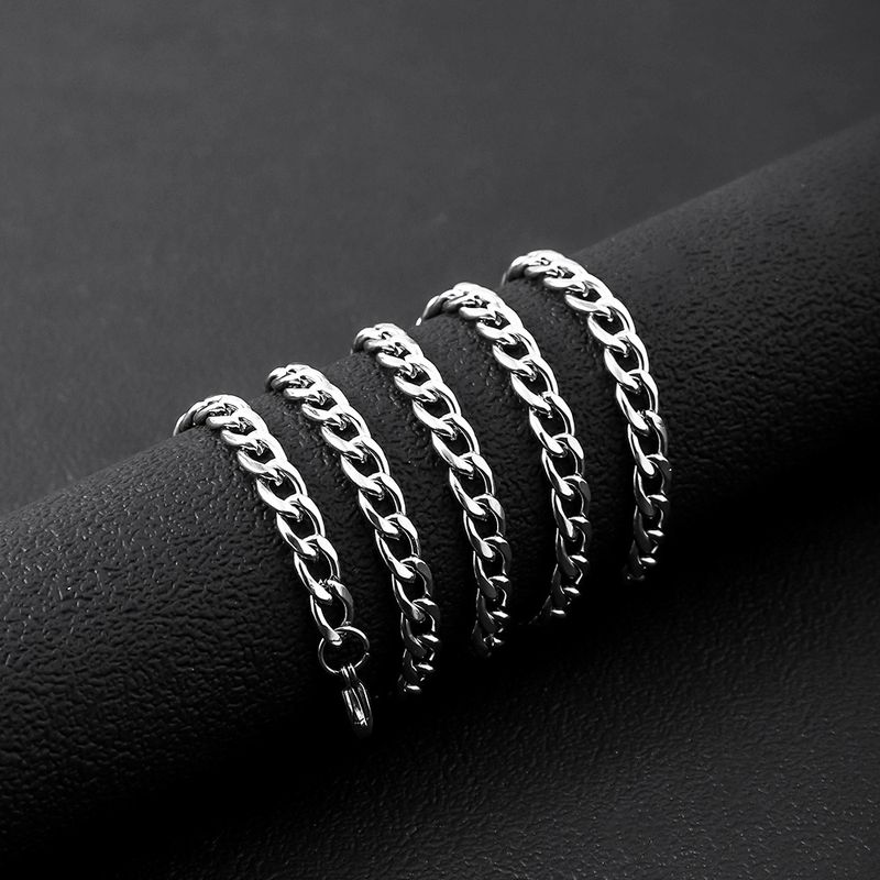 Titanium Non-Fading Snake Bone Men's Necklace Hip Hop Cuban Stainless Steel Sweater Clavicle Chain_voghion.com