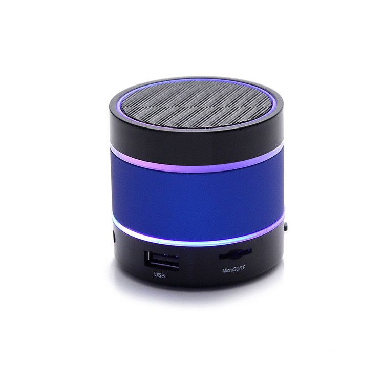 Mini enceinte portable sans fil Bluetooth JUSTOP, LED, basses puissantes, microSD, Royaume-Uni_voghion.com