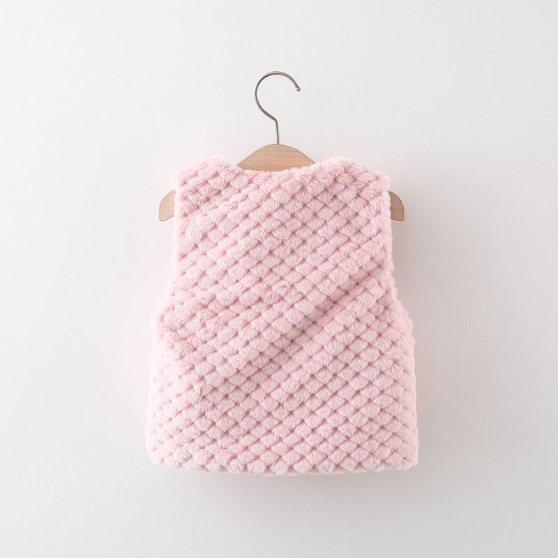 Baby Girl Cute Rabbit Shaped Winter Warm Wool Vest_voghion.com