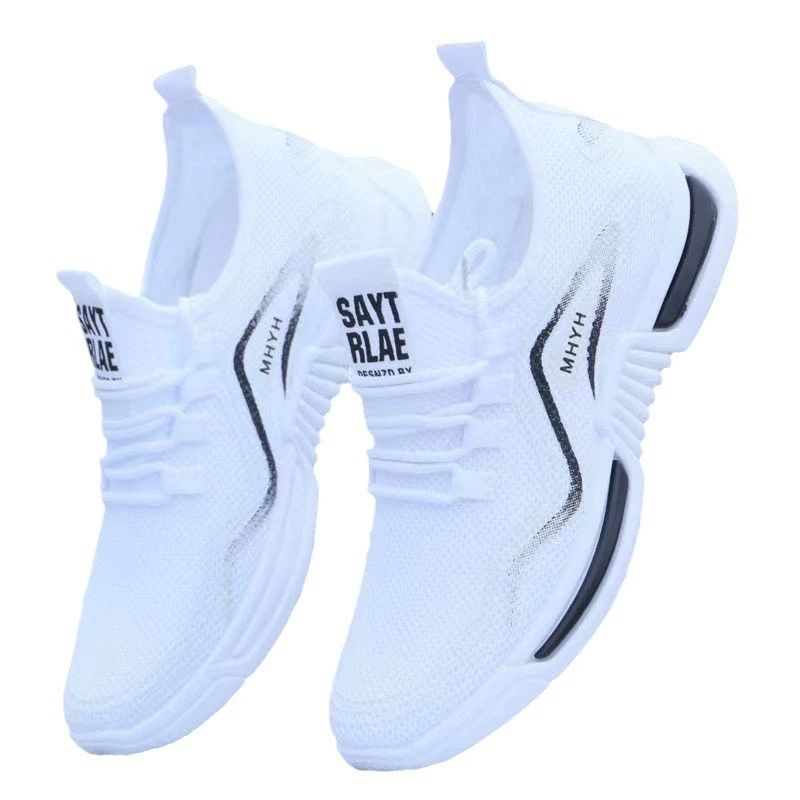 2025 Herren Sommer Neue Sport Bequeme Und Weiße Fliegengewebte Atmungsaktive Freizeitschuhe, Außenhandelsschuhe_voghion.com