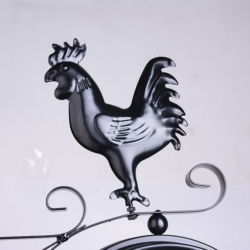 Europæisk stil dobbeltsidet kreativt vægur til hjemmet stue ur retro pastoral jern hængende håndværk lydløst ur_voghion.com