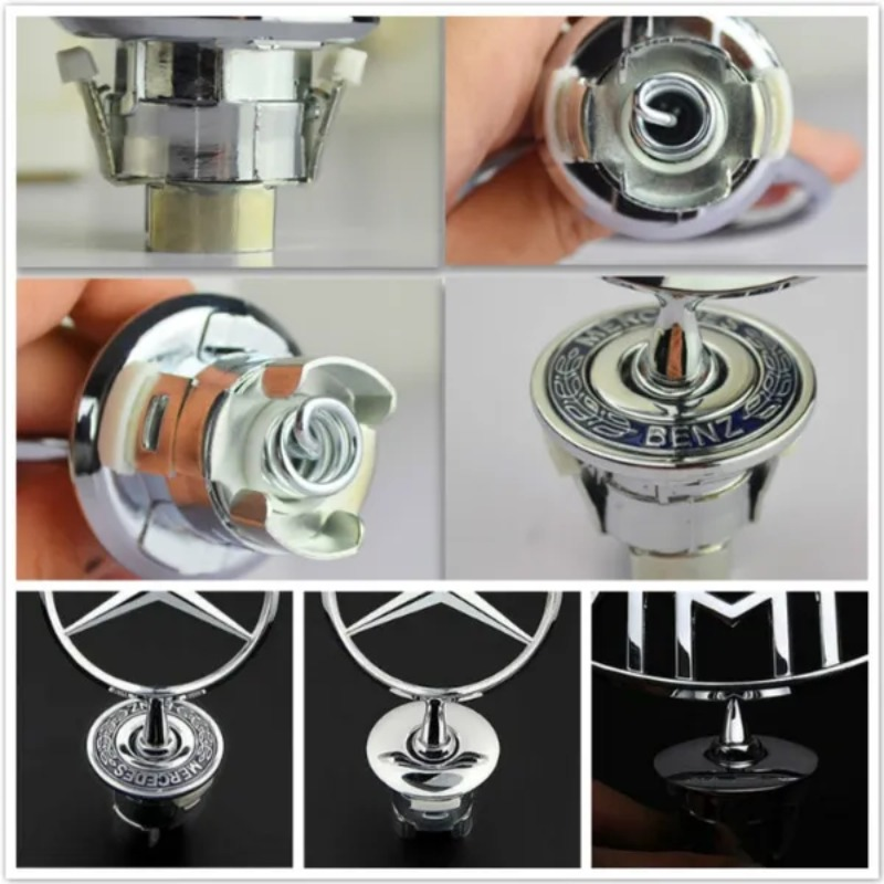 Araba Kaput Rozeti araç amblemi Oto Araba Kafa Logosu Be.nz C200 E200 E260L E280 E300 S300 S350_voghion.com