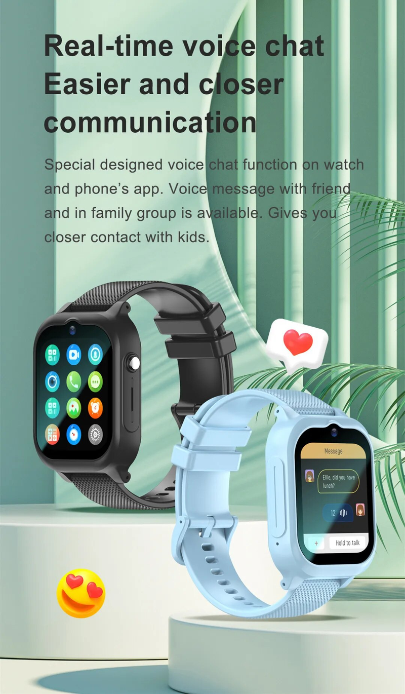 2023 New Phone SIM Card 4g Smart Boy Girl Photo Wifi Positioning Child Watch HD Video Call Sos Tracker Birthday Gift_voghion.com
