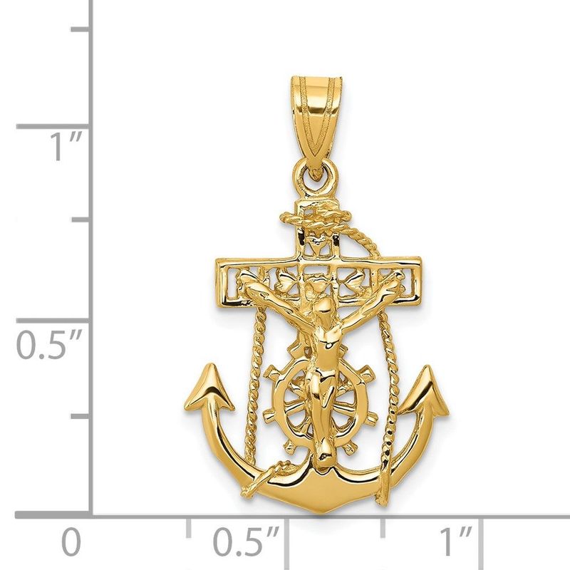 14k Mariners Cross Pendant_voghion.com