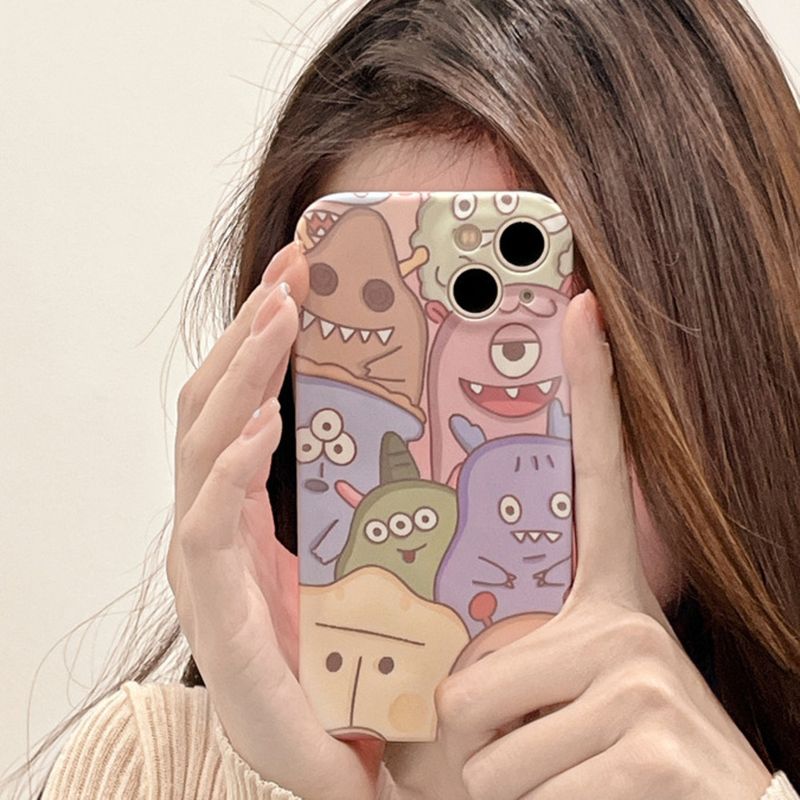 Little Monster ist geeignet für 13/12 ProMax iPhone 11 Telefonhülle XR/Xs Silikon 14Plus/14 Pro_voghion.com