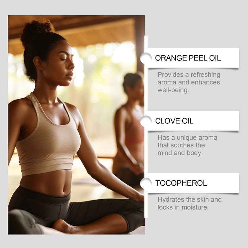 EELHOE Aromaterapia Olio Essenziale Fragranza Arancia Chiodi di Garofano Idratante Nutriente Confortevole Massaggio Pelle Naturale_voghion.com