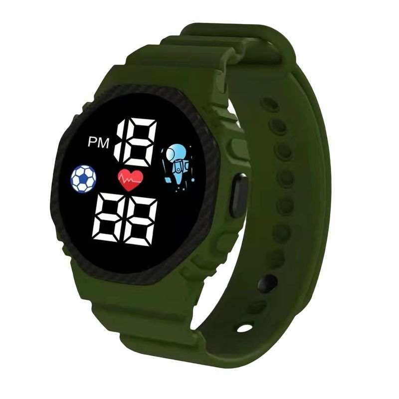 Orologio digitale sportivo a LED quadrato luminoso elettronico Xinweiqing per studenti, da uomo, da donna e da bambino_voghion.com