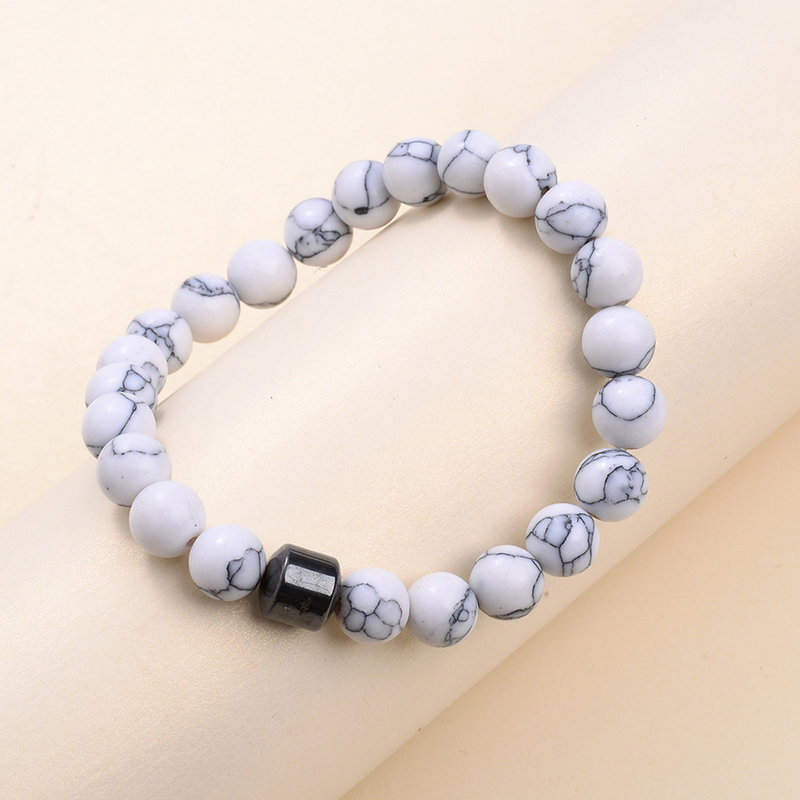 Perlenarmband, magnetisch, dekorativ, elastisches Seil, dehnbar, All-Match, Stressabbau, Geschenk, 8 mm Naturstein, Tigerauge-Perlen, Heilarmband, Leben_voghion.com