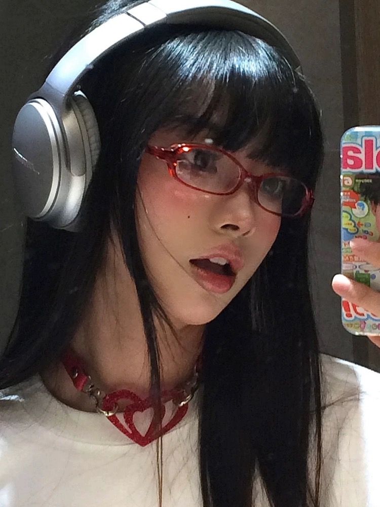 Mode Retro Anti-Blaulicht-Brille Frauen Y2K Haruku Rot Grün Quadratischen Rahmen Brille Lesen Computer Brille_voghion.com