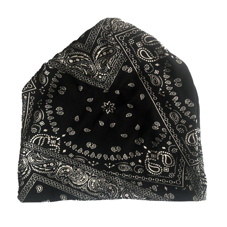 Baotou – écharpe à motif numérique, série de Style ethnique, impression de noix de cajou, trois usages, Hip Hop, chapeau empilable pour femmes enceintes_voghion.com
