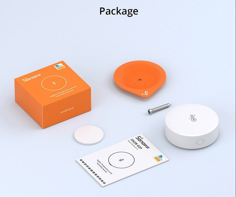 SONOFF SNZB-02P Capteur d'humidité de la température Zigbee Smart eWek APP Thermomètre de surveillance en temps réel pour Alexa Google Home_voghion.com