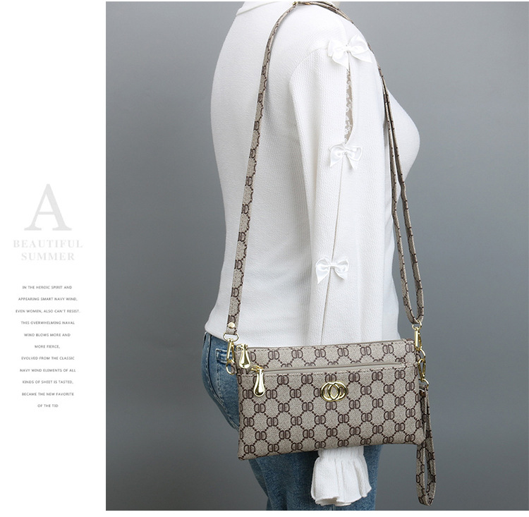 Nuova borsa a tracolla da donna floreale Borsa a tracolla da donna semplice in stile coreano moda semplice pochette per cellulare borsa portamonete_voghion.com