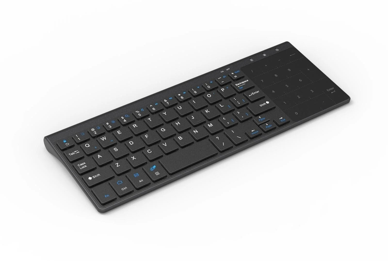 Slim 2.4G Keyboard With Touchpad Mouse Number Numeric USB Wireless Keypoard For Android Windows Desktop Laptop TV Box_voghion.com