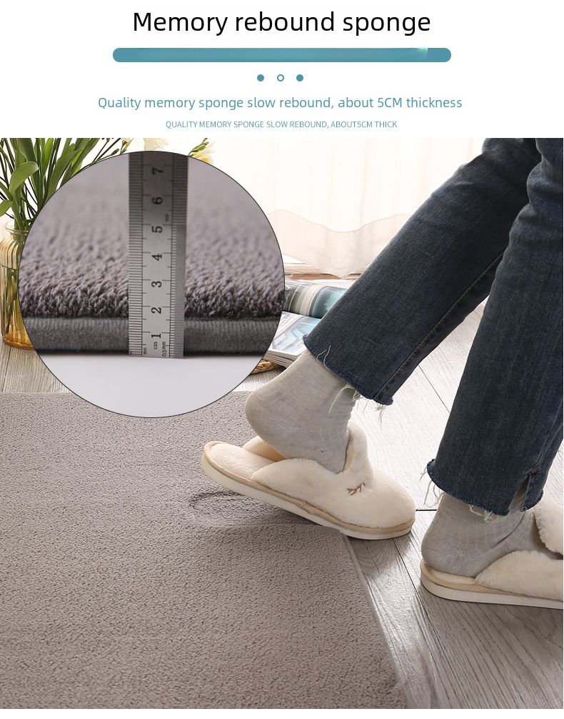 vanlig polyesterfiber memory foam golvmatta matta hem badrumsdörr stark absorberande hem golvmatta matta_voghion.com