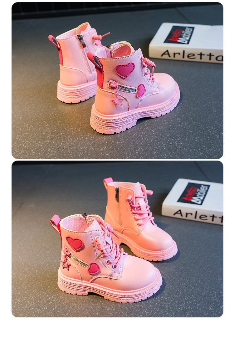 Stivali invernali in gomma Martin con cerniera laterale per bambini di 4 anni, bassi e in pelle ultra-fibra_voghion.com