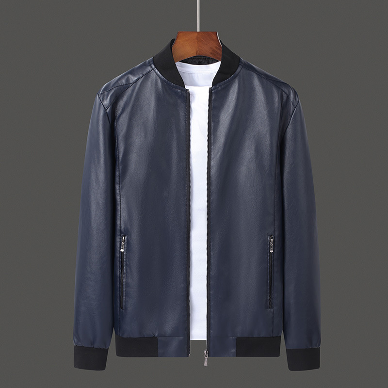 Giacca in pelle da uomo Cappotto in pelle primaverile e autunnale da uomo Abbigliamento da uomo Nuova moda stile coreano Slim Plus Size Trend_voghion.com