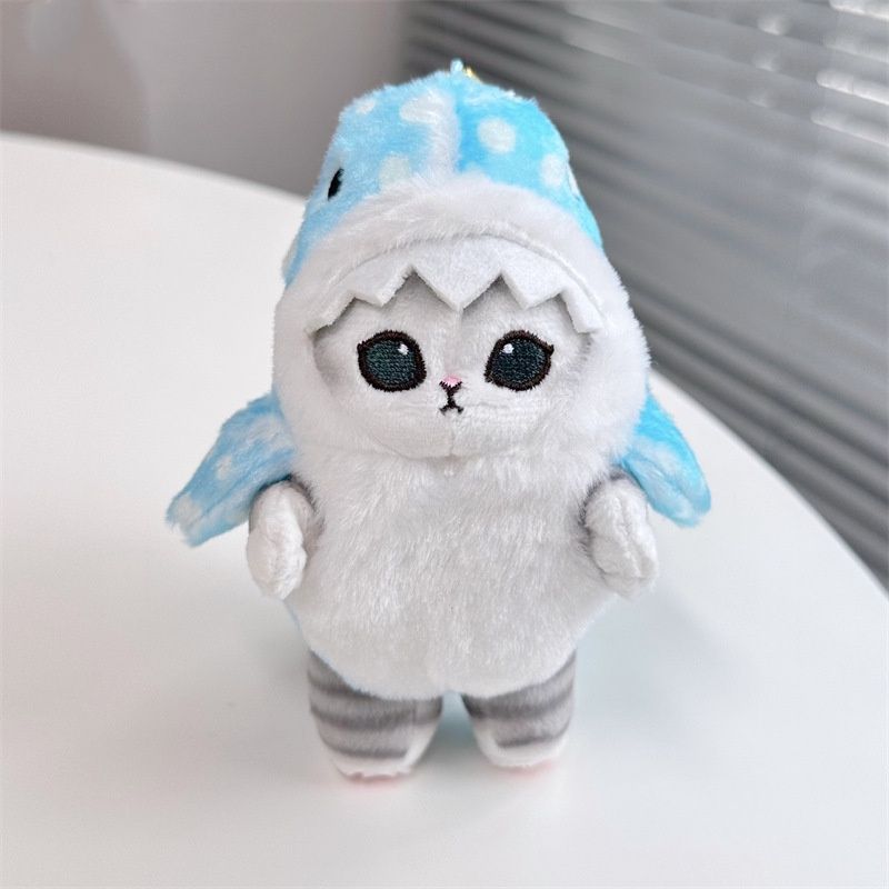 Shark Cat Soft Plush Toy Pendant Decoration For Xmas Kids Gift_voghion.com
