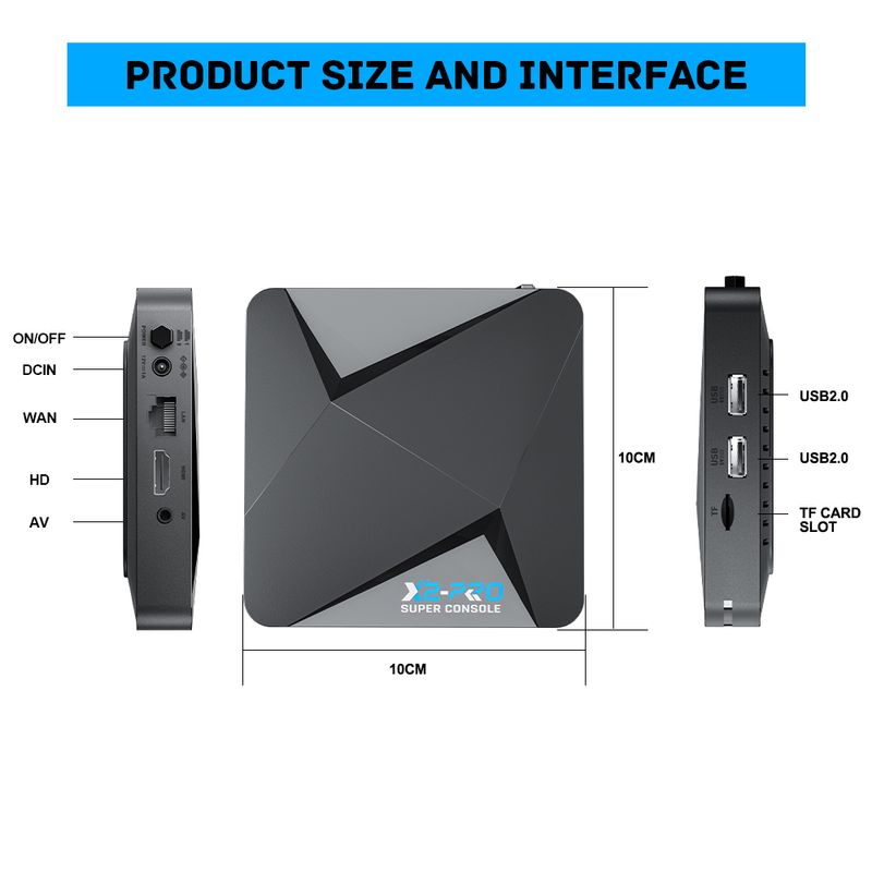 Retro Super Console X2 Pro 90000 Video Games For PS1/DC/MAME/SS With Gamepad Kid Gift Game Box_voghion.com