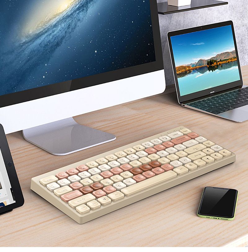 New 2.4G Wireless Bluetooth The Third Mock Examination Rechargeable Tablet Notebook Mini Film Keyboard Desktop Computer Cross-border Spot_voghion.com