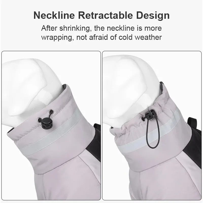 Dog Jacket Winter Warm Clothes For Medium And Large Dogs Waterproof Pet Coat Labrador Costume Golden Retriever Vest By PawParty Store_voghion.com