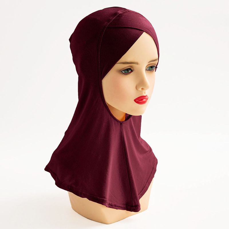 Muslimische Hijab-Mütze aus Modal-Baumwolle, Turban-Mütze, Kreuzkragen-Pullover-Mütze_voghion.com