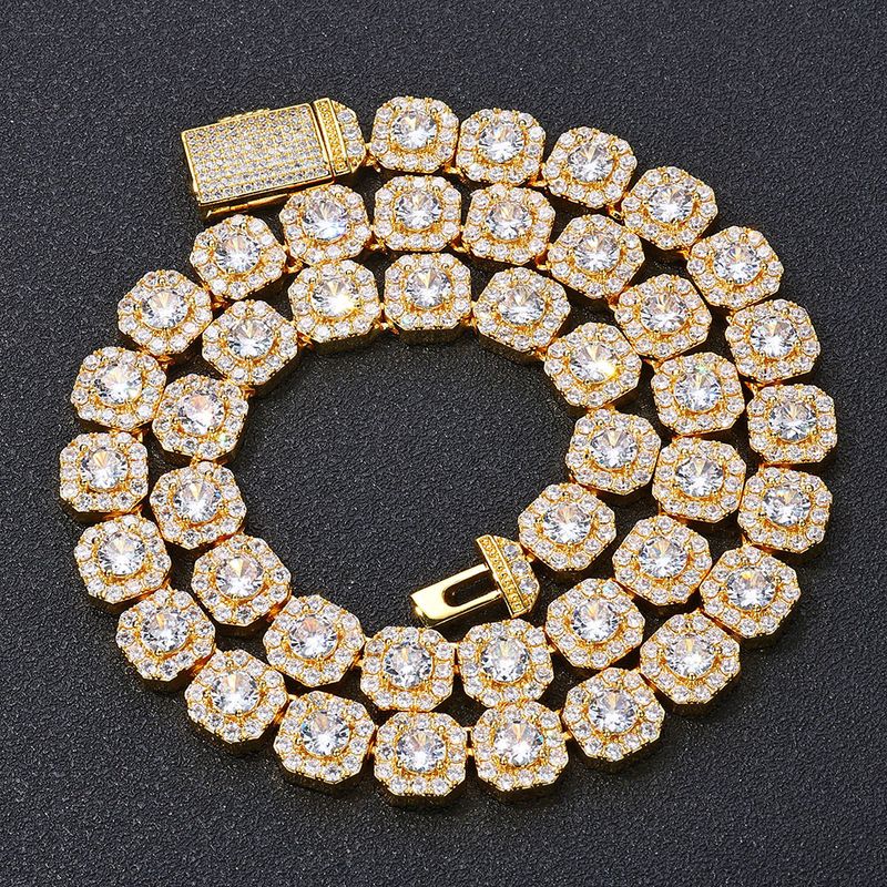 Sieradenset voor heren, modieuze ketting met zirkonia, ketting met steentjes en een trendy merkpersoonlijkheid, herenarmband met diamanten, sieraden en accessoires_voghion.com