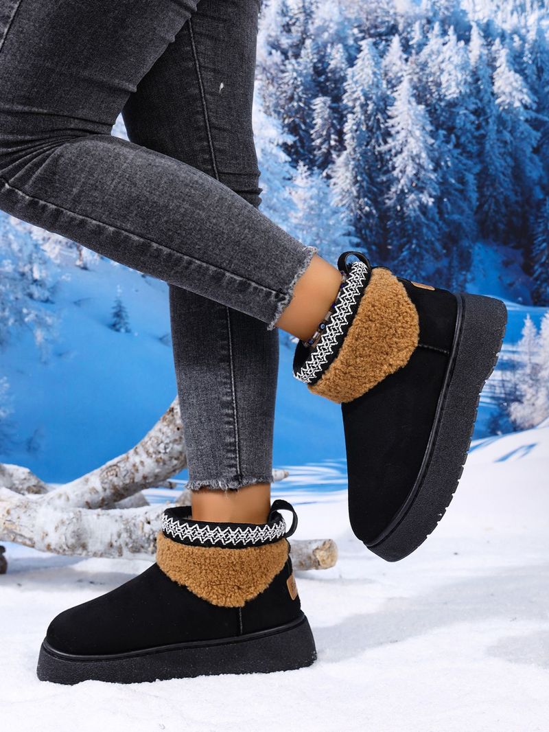 Stivali da neve da donna, modello invernale 2025, nuovi, caldi e con suola spessa, in cotone nord-orientale, con maniche europee_voghion.com