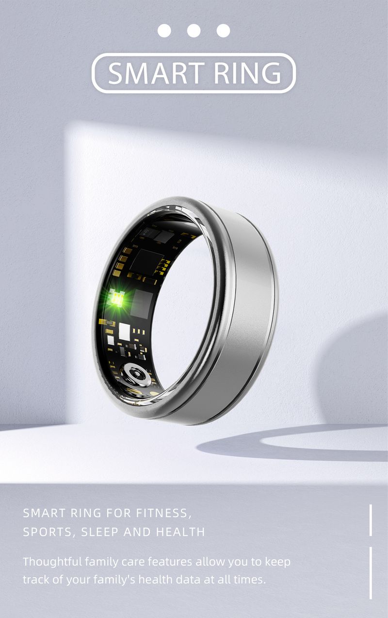 R10M Smart Ring - Aluminum Alloy Fitness Tracker With Heart Rate/Blood Pressure/SpO2/Sleep Monitoring Step Counter Waterproof_voghion.com