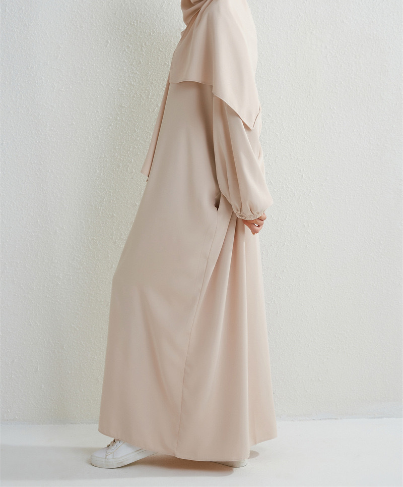 Malaysisches Damen-Kaftan-Kleid im Nahen Osten, Dubai, türkisch, mit Kapuze, langes Kleid_voghion.com