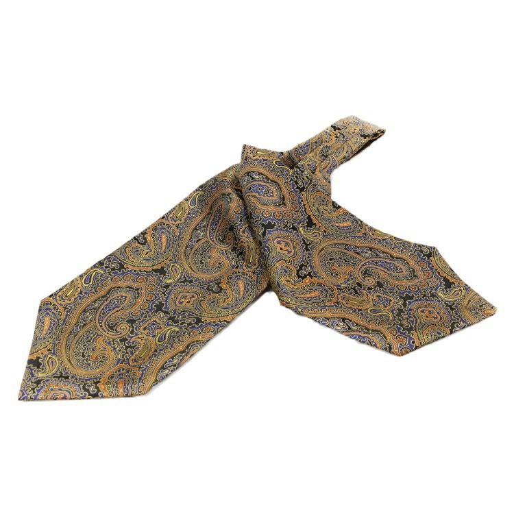 Ensemble élégant cravate et foulard carré en polyester pour homme_voghion.com