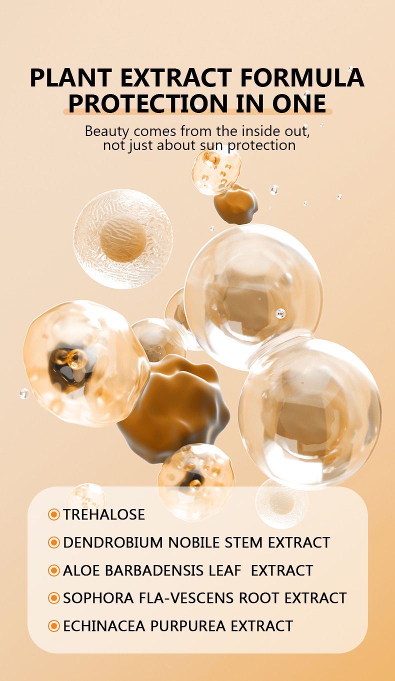 Facial Sunscreen Ceramide Full Face Sunscreen Spray UV Protection SPF50+ Student Military Training Sunscreen Spray_voghion.com