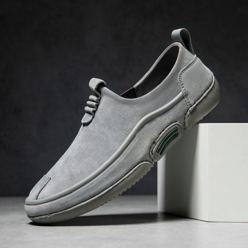 Erste Schicht Leder Herrenschuhe Low-Top Herren Freizeitschuhe Martin Schuhe Herrenschuhe Große Schuhe_voghion.com
