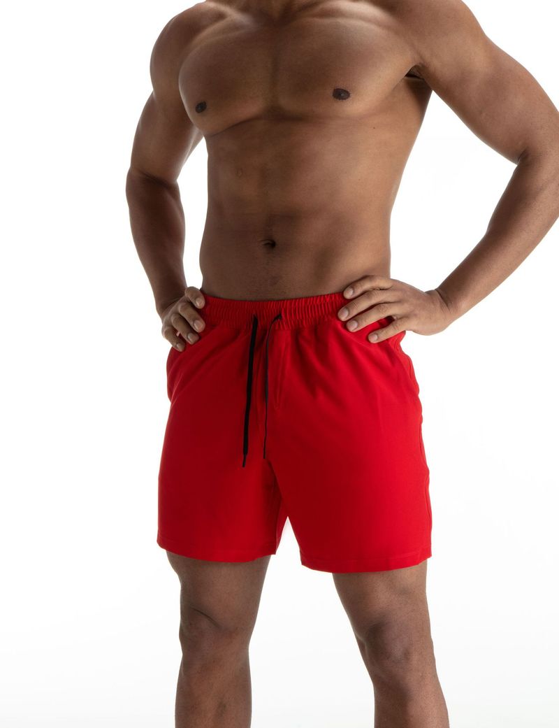 Men's Mesh Panel Running Shorts - Quick-Dry & Breathable For Gym Basketball & Outdoor Workouts (Black/White)_voghion.com