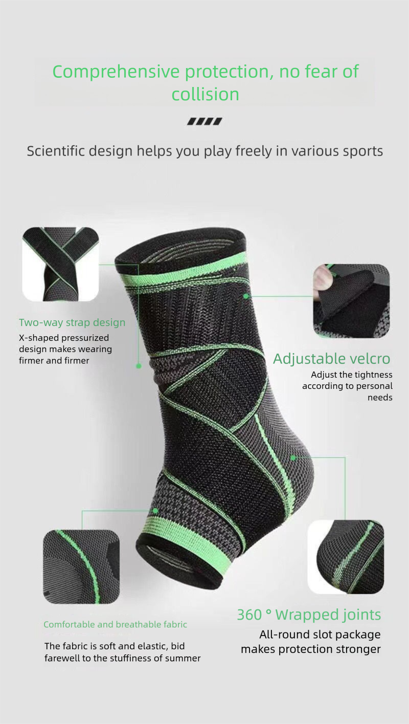 Support Sprain Recovery Fixed Anti-Sprain Ankle Wrist Joint Protector Brace For Men And Women Sports Basketball Running_voghion.com