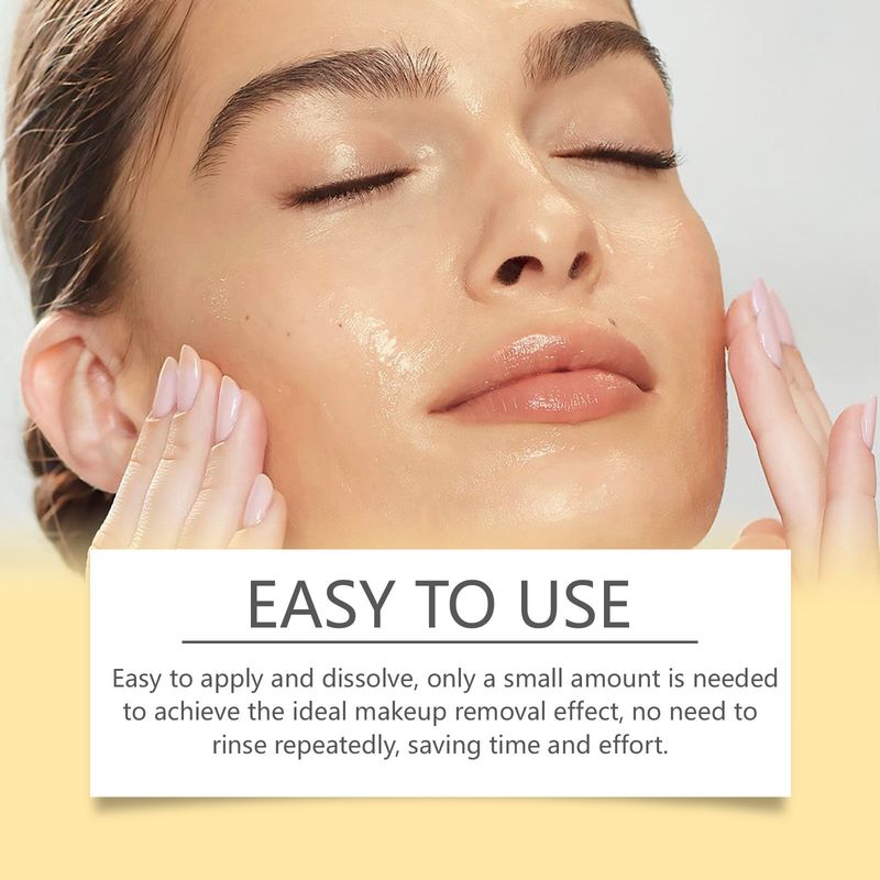 Gel, Facial Gentle Cleansing Moisturizing Turmeric Refreshing Makeup Remover_voghion.com