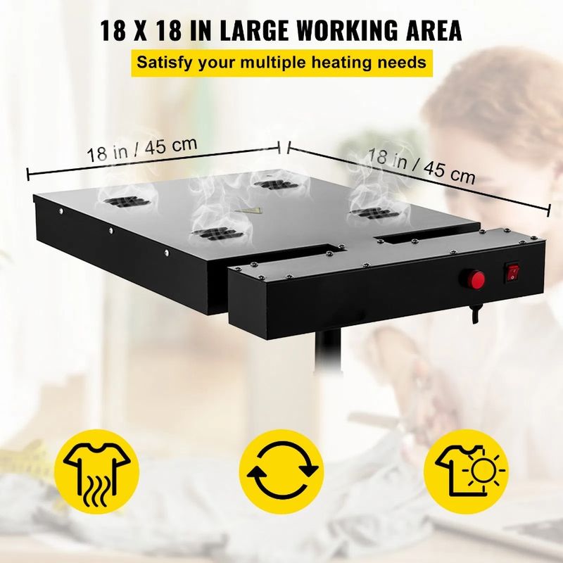 Dryer Printing Dryer Box Control Stand Electrical Cur For Printing 18x18Inch Adjustable TShirt Screen Dryer Flash Screen Flash_voghion.com