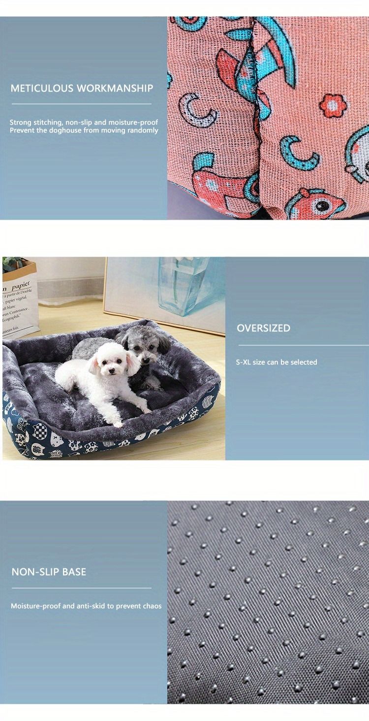 Hundebett Home Pet Großes Zubehör Sofa Zubehör für kleine Hunde Waren Tiere Große Accessoires Mittlere Matte_voghion.com