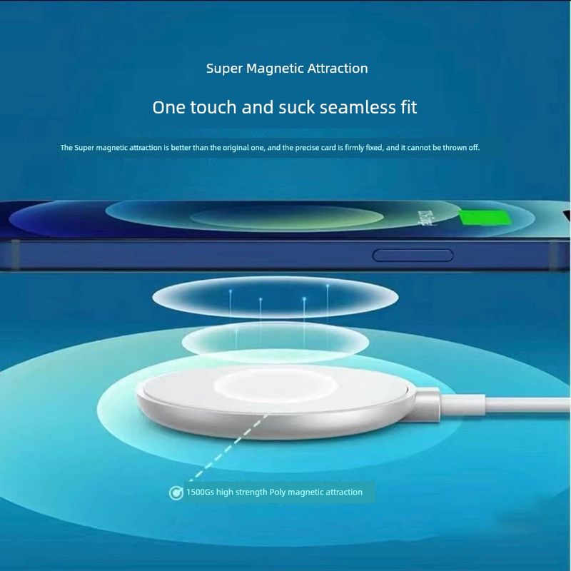 Anker Anke Magnetic Wireless Charger Qi Fast Charge 7.5W Suitable For Iphone15promax Iphone 14pro 13 12 Mobile_voghion.com